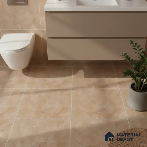 TL 02447 D Terra Brown Matching Floor 12 x 12 inch Matte Finish Ceramic Floor Tile - 6 mm