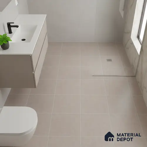 TL 02450 D Caramel Beige Matching Floor 12 x 12 inch Matte Finish Ceramic Floor Tile - 6 mm