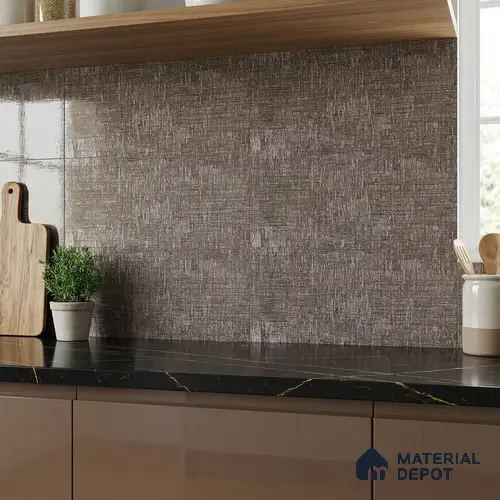 TL 02453 C Brown Dark 2 ft x 1 ft Glossy Finish Ceramic Wall Tile - 6 mm