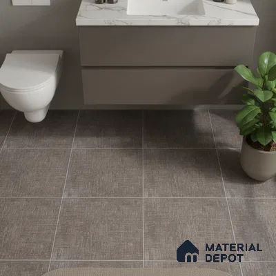 TL 02453 D Chestnut Brown Matching Floor 12 x 12 inch Matte Finish Ceramic Floor Tile - 6 mm (Sample)