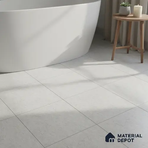 TL 02458 D Silver Matching Floor 12 x 12 inch Matte Finish Ceramic Floor Tile - 6 mm