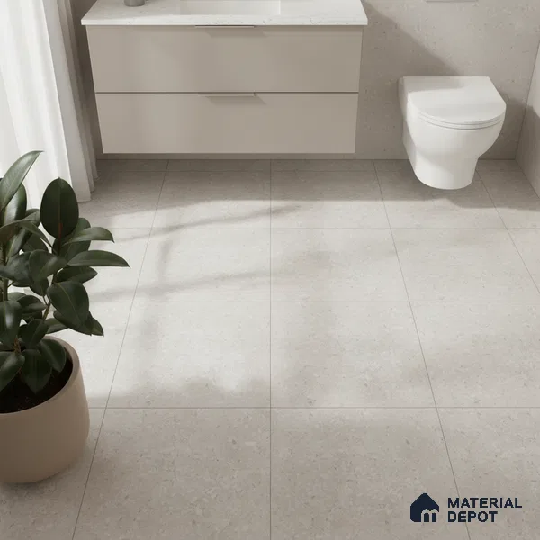 TL 02461 D Metallic Silver Matching Floor 12 x 12 inch Matte Finish Ceramic Floor Tile - 6 mm (Sample)