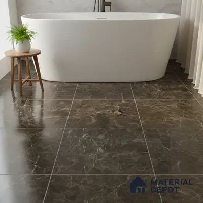 TL 02464 D Brown Van Dyke Matching Floor 12 x 12 inch Matte Finish Ceramic Floor Tile - 6 mm