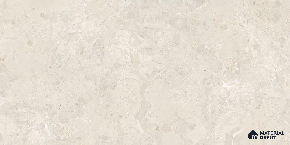Marble Floor & Wall Tile Chalk Slit Light Glossy Finish TL 02473 | 5 ft x 2.5 ft Vitrified Slab - 9 mm | 4 Random Design | Suitable for Living Room, Bedroom