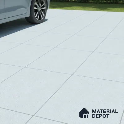 Plain Parking Floor Tile TL 02533 Light Green 16 x 16 inch Matte Finish Anti Skid Tile - 12 mm | Suitable For Bathroom, Terrace, Parking, Balcony | Pattern Alignment May Vary | 2-3 mm Spacer is Mandatory