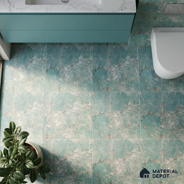 TL 02534 D Dark Blue Matching Floor 12 x 12 inch Matte Finish Anti Skid Ceramic Floor Tile - 6 mm