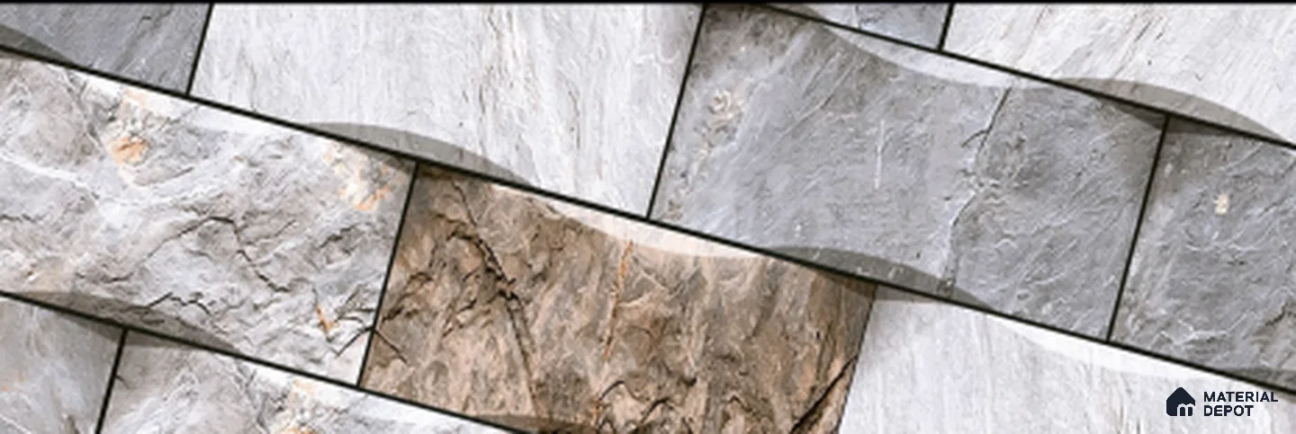 TL 02910 Platinum Grey 18 x 12 inch Glossy Finish Wall Elevation Ceramic Tile - 7 mm