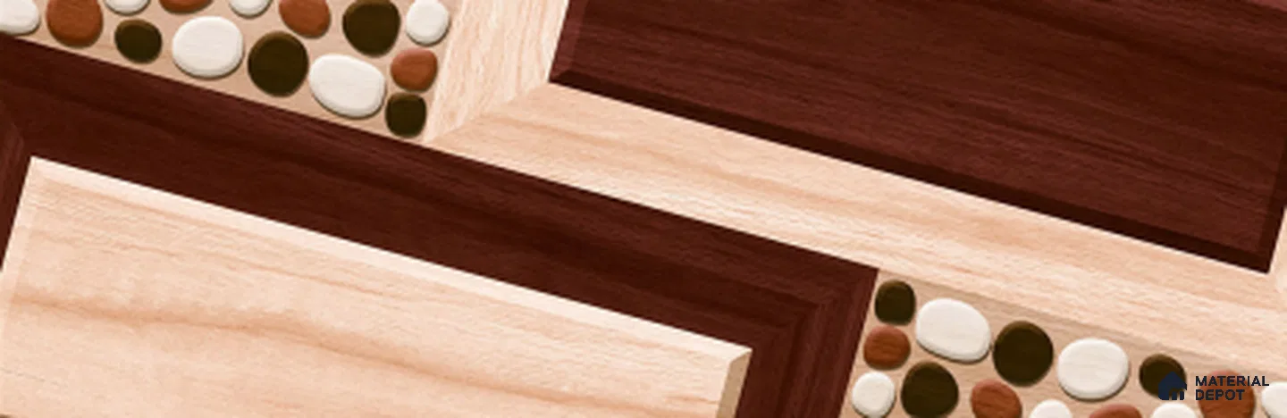 TL 02913 Rosy Brown 18 x 12 inch Glossy Finish Wall Elevation Ceramic Tile - 7 mm