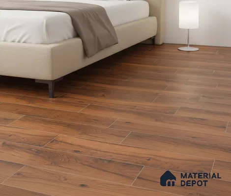 TL 02990 Earth Brown 39 x 8 inch Matte Finish Porcelain Floor & Wall Plank Tile - 9.5 mm | 2-3 mm Spacer is Mandatory
