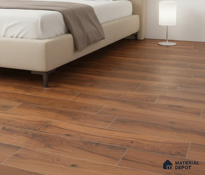 TL 02990 Earth Brown 39 x 8 inch Matte Finish Porcelain Floor & Wall Plank Tile - 9.5 mm | 2-3 mm Spacer is Mandatory