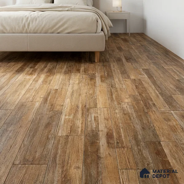 TL 02995 Cocoa Brown 39 x 8 inch Matte Finish Porcelain Floor & Wall Plank Tile - 9.5 mm | 2-3 mm Spacer is Mandatory