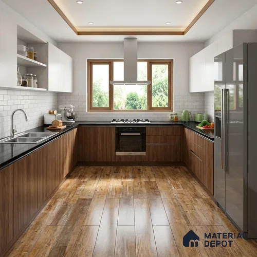 TL 02995 Cocoa Brown 39 x 8 inch Matte Finish Porcelain Floor & Wall Plank Tile - 9.5 mm | 2-3 mm Spacer is Mandatory