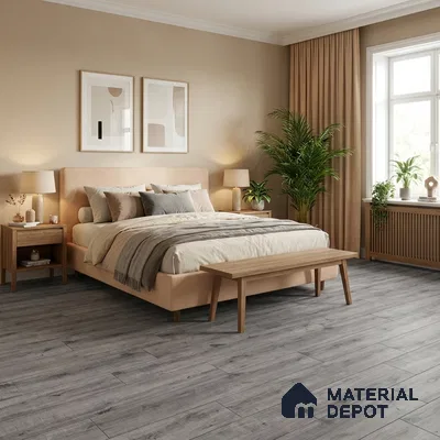 TL 02996 Grey 39 x 8 inch Matte Finish Porcelain Floor & Wall Plank Tile - 9.5 mm | 2-3 mm Spacer is Mandatory