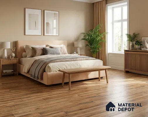 TL 02998 Chestnut Brown 39 x 8 inch Matte Finish Porcelain Floor & Wall Plank Tile - 9.5 mm | 2-3 mm Spacer is Mandatory