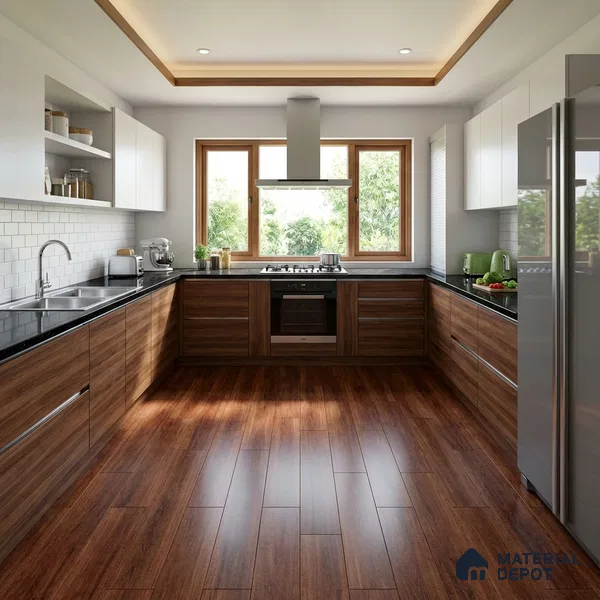 TL 03001 Darkwood Wenge 39 x 8 inch Matte Finish Porcelain Floor & Wall Plank Tile - 9.5 mm | 2-3 mm Spacer is Mandatory