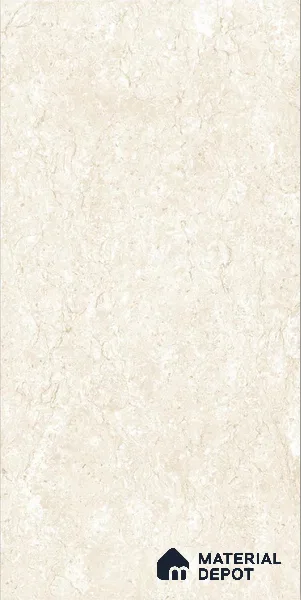 Marble Perlato Sicilia Wall & Floor Tile TL 03013 Almond Cream 4 ft x 2 ft Glossy Finish Vitrified Tile - 9.5 mm | Suitable For Living Room, Bedroom, Dining