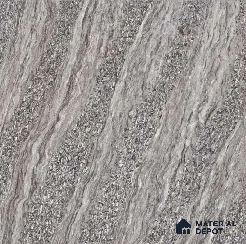 TL 03025 Foggy Grey 2 ft x 2 ft Glossy Finish Vitrified Floor Tile - 9.5 mm