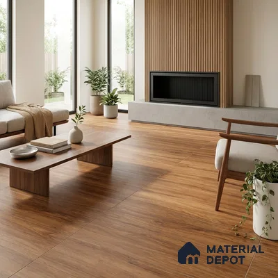 TL 03069 Frisson Brown 4 ft x 2 ft Matte Finish Wooden Look Tile - 9 mm (Random 3)