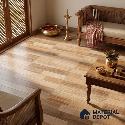 TL 03070 Montana Oak 4 ft x 2 ft Diamond Finish Wooden Look Tile - 9 mm (Random 3)