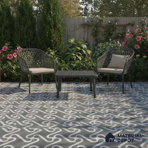 TL 03388 H Limbo Grey 400 x 400 mm Matte Finish Anti Slip Vitrified Parking Floor Tile - 12 mm | Pattern Alignment May Vary | 2-3 mm Spacer is Mandatory