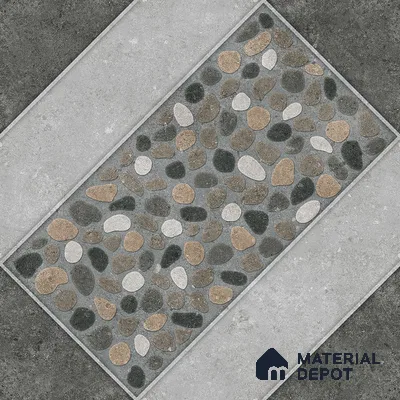 Parking Floor Tile TL 03389 A Enigma Grey 16 x 16 inch Anti Slip Matte Finish Heavy Duty Vitrified Tile - 12 mm | Suitable For Garage, Driveway, Terrace | Pattern Alignment May Vary | 2-3 mm Spacer is Mandatory