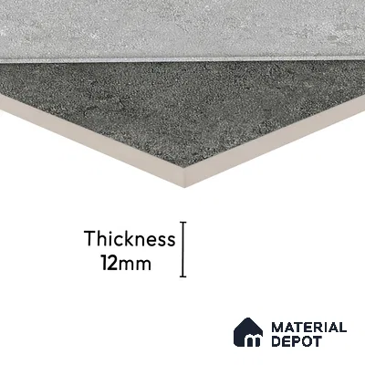 Parking Floor Tile TL 03389 A Enigma Grey 16 x 16 inch Anti Slip Matte Finish Heavy Duty Vitrified Tile - 12 mm | Suitable For Garage, Driveway, Terrace | Pattern Alignment May Vary | 2-3 mm Spacer is Mandatory