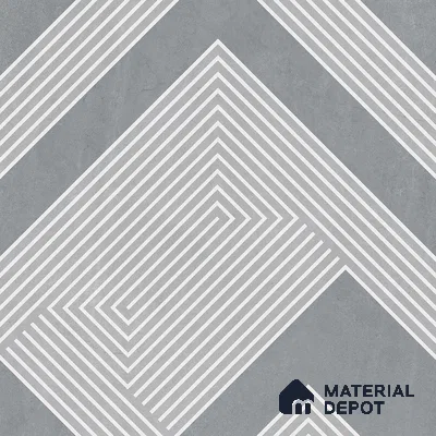 Parking Floor Tile TL 03391 F Engrave Grey 16 x 16 inch Anti Slip Matte Finish Heavy Duty Vitrified Tile - 12 mm | Suitable For Garage, Driveway, Terrace | Pattern Alignment May Vary | 2-3 mm Spacer is Mandatory