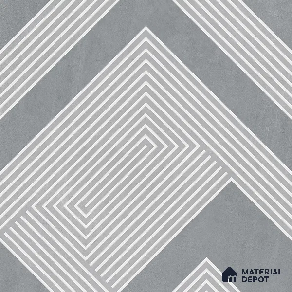 Parking Floor Tile TL 03391 F Engrave Grey 16 x 16 inch Anti Slip Matte Finish Heavy Duty Vitrified Tile - 12 mm | Suitable For Garage, Driveway, Terrace | Pattern Alignment May Vary | 2-3 mm Spacer is Mandatory