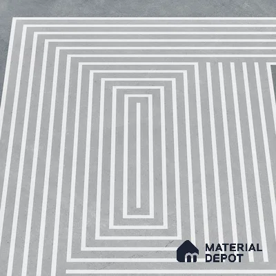 Parking Floor Tile TL 03391 F Engrave Grey 16 x 16 inch Anti Slip Matte Finish Heavy Duty Vitrified Tile - 12 mm | Suitable For Garage, Driveway, Terrace | Pattern Alignment May Vary | 2-3 mm Spacer is Mandatory