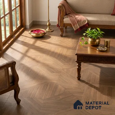 TL 03447 Buff Brown 1200 x 600 mm Matte Finish Wooden Look Wall & Floor Vitrified Tile - 9 mm (Random 01)