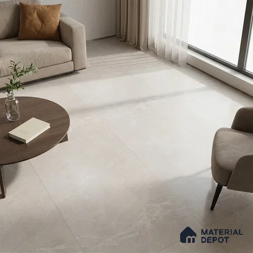 TL 03510 Elegante Krystallo Beige 1800x1200 mm Carving Matte Finish Endless Vitrified Wall & Floor Tile - 9 mm | Adhesive and Spacers Must be Used During Installation