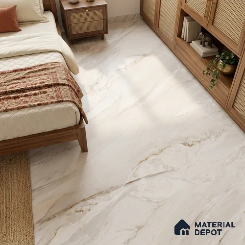TL 03542 Magnetic Pearl 1800 x1200 mm Matte Finish Endless Glazed Vitrified Floor Tile - 9 mm (Random 3) | Adhesive and Spacers Must be Used During Installation