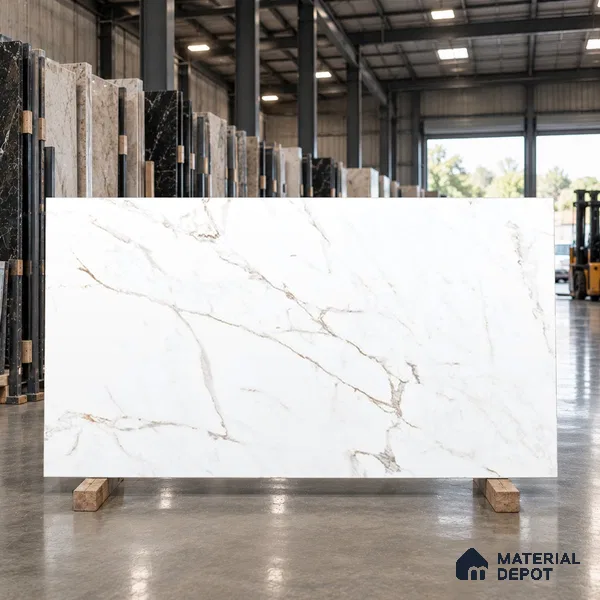 Marble Satvario Wall & Floor Tile TL 03546 Off-White 6 ft x 4 ft Matte Finish Vitrified Tile - 9 mm | 3 Random Designs | Suitable For Living Room, Bedroom, Dining Area | Adhesive and Spacers Must be Used During Installation