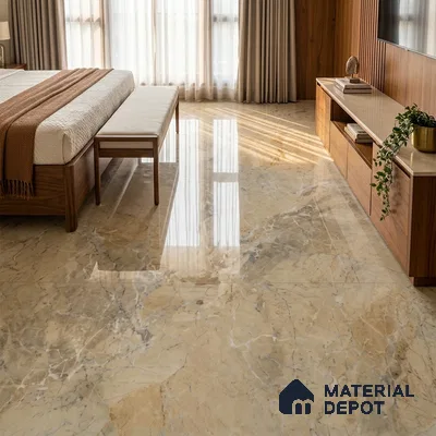 TL 03547 Royal Breccia 1800 x1200 mm Glossy Finish Glazed Vitrified Floor Tile - 9 mm | Adhesive and Spacers Must be Used During Installation