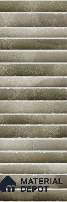Subway Wall Tile TL 03643 Snaper Kitkat Green Army 12 x 4 inch Ceramic Glossy Finish - 8 mm | 16 Random Design | Suitable for Accent / Feature Walls, Bathroom, Kitchen Wall & Backsplashes
