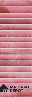 Subway Wall Tile TL 03643 B Snaper Kitkat Rose Dusty 12 x 4 inch Ceramic Glossy Finish - 8 mm | 16 Random Design | Suitable for Accent / Feature Walls, Bathroom, Kitchen Wall & Backsplashes