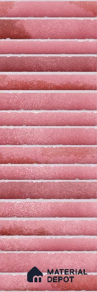 Subway Wall Tile TL 03643 B Snaper Kitkat Rose Dusty 12 x 4 inch Ceramic Glossy Finish - 8 mm | 16 Random Design | Suitable for Accent / Feature Walls, Bathroom, Kitchen Wall & Backsplashes