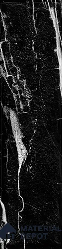 Subway Nero Marquina Wall Tile TL 03727 C Jet Black 12 inch x 3 inch Matte Finish Ceramic Tile - 10 mm | Suitable For Kitchen, Bathroom