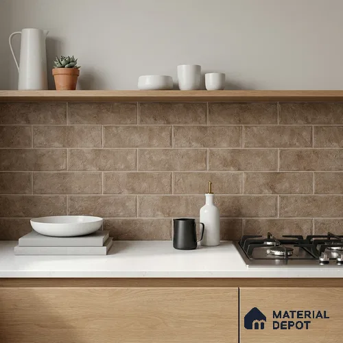 TL 03727 Ceniza 300x75 mm Matte Finish Ceramic Wall Subway Tile - 10 mm
