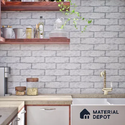 TL 03727 F Gris 300x75 mm Matte Finish Ceramic Wall  Subway Tile - 10 mm