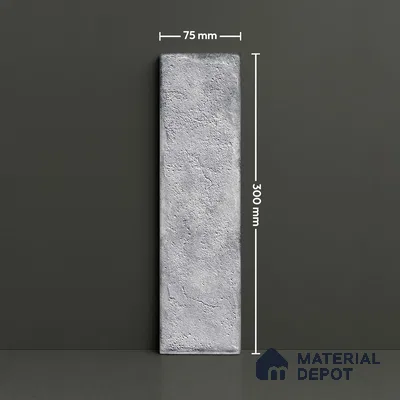 TL 03727 F Gris 300x75 mm Matte Finish Ceramic Wall  Subway Tile - 10 mm