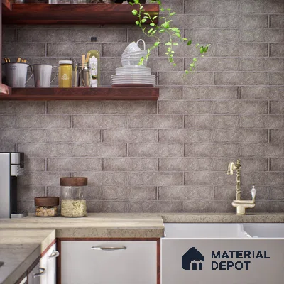 TL 03727 G Natural 300x75 mm Matte Finish Ceramic Wall  Subway Tile - 10 mm