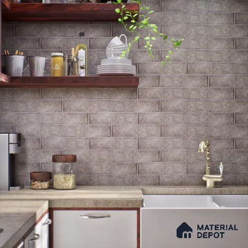 TL 03727 G Natural 300x75 mm Matte Finish Ceramic Wall  Subway Tile - 10 mm