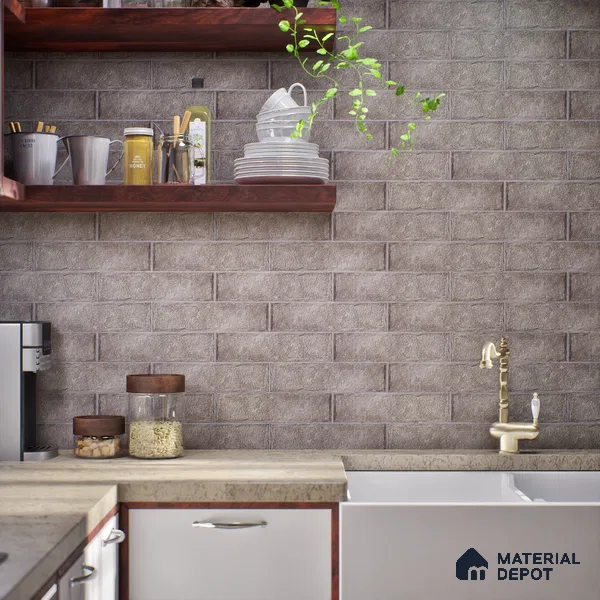 TL 03727 G Natural 300x75 mm Matte Finish Ceramic Wall Subway Tile - 10 mm
