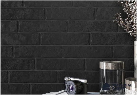 TL 03727 H Negro 300x75 mm Matte Finish Ceramic Wall  Subway Tile - 10 mm