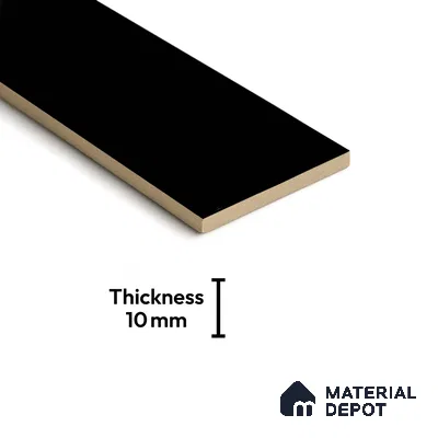 TL 03727 H Negro 300x75 mm Matte Finish Ceramic Wall  Subway Tile - 10 mm