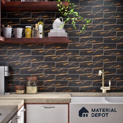 TL 03727 I Rosso 300x75 mm Matte Finish Ceramic Wall  Subway Tile - 10 mm