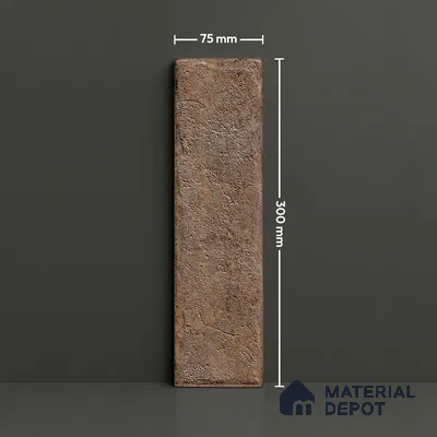 TL 03727 J Rust 300x75 mm Matte Finish Ceramic Wall  Subway Tile - 10 mm