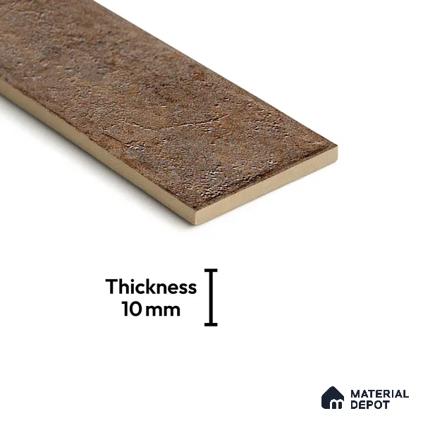 TL 03727 J Rust 300x75 mm Matte Finish Ceramic Wall Subway Tile - 10 mm