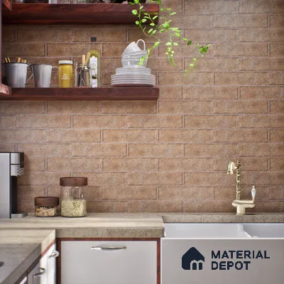 TL 03727 J Rust 300x75 mm Matte Finish Ceramic Wall  Subway Tile - 10 mm